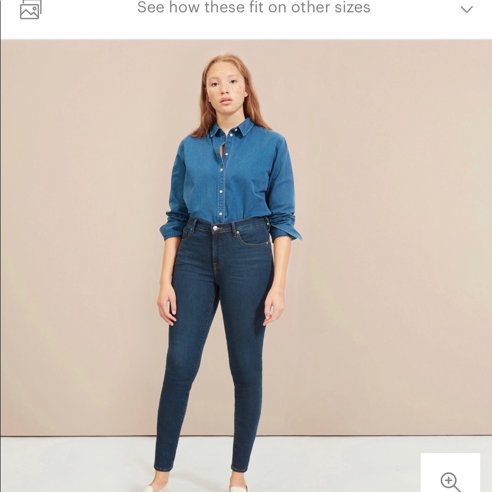 Everlane Authentic Stretch Mid-Rise Skinny TALL
